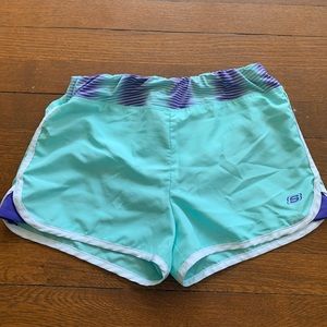 Teal athletic shorts